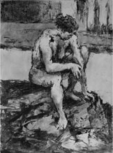 Etched ink monotype
