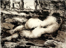 Monotype in etched ink